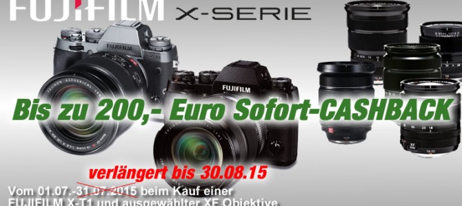 Aktion: Fujifilm X-T1 Sofort-Cashback Aktion: Fujifilm X-T1 Sofort-Cashback