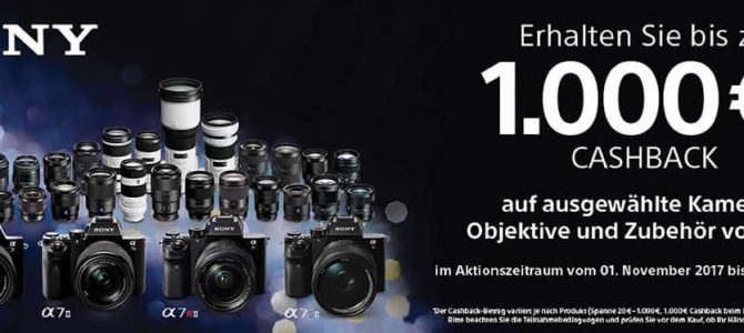 Sony Cashback Aktion Sony Cashback Aktion