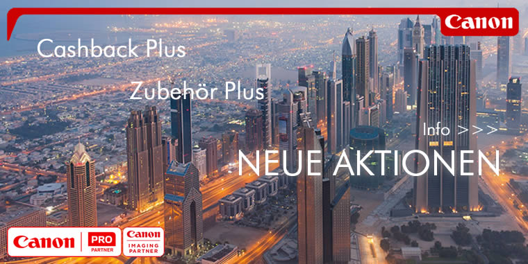 Canon Cashback Plus und Zubehör Plus Aktion