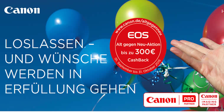 Canon EOS Alt gegen Neu-Aktion