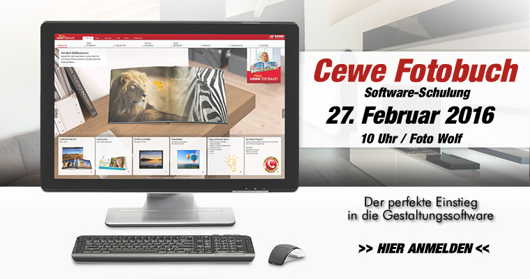 Cewe Fotobuch Software-Schulung