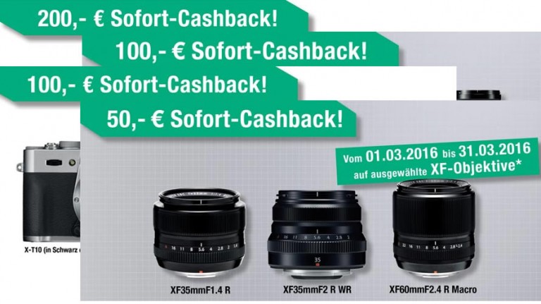 Fujifilm Cashback 2016