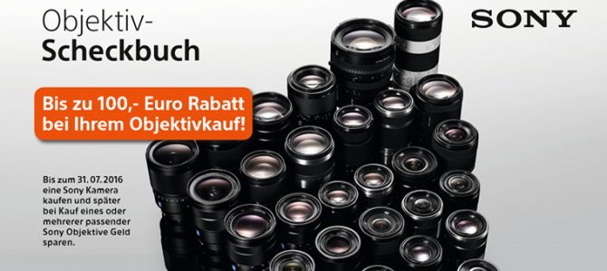 Sony Objektiv-Aktion – bis zu 100 Euro sparen Sony Objektiv-Aktion – bis zu 100 Euro sparen