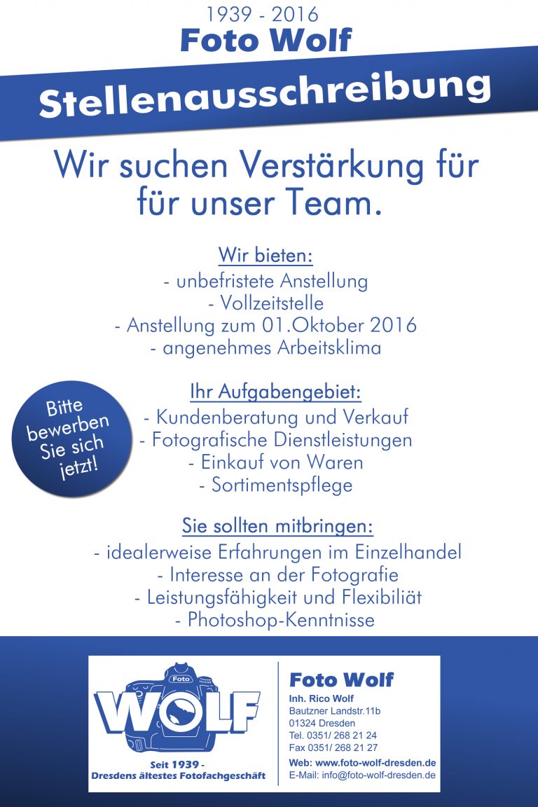 Jobsuche: Stellenausschreibung