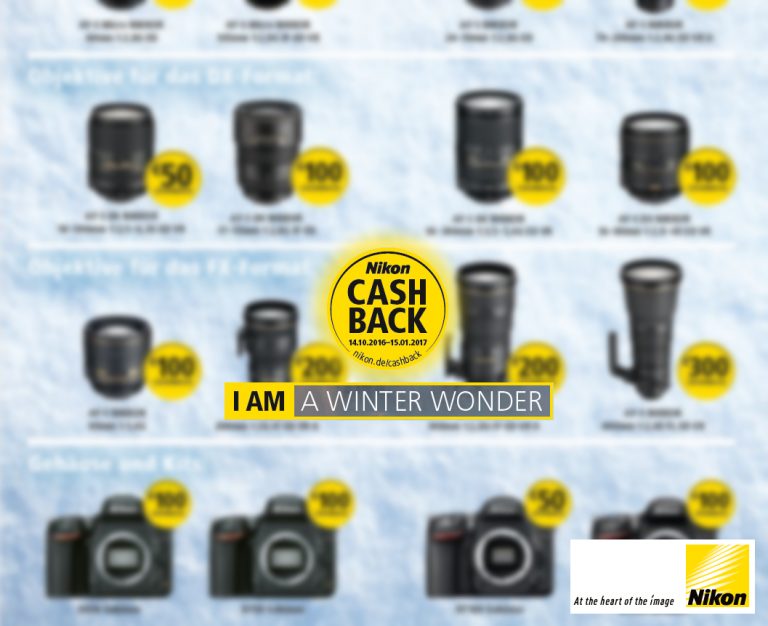 Nikon Cashback Aktion 2016/2017