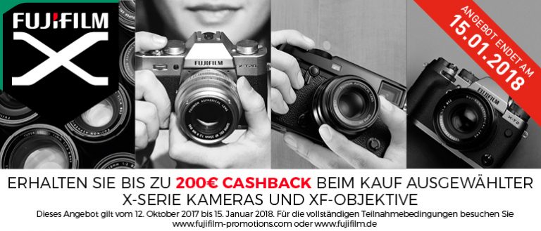 Fujifilm Winter-Cashback-Aktion