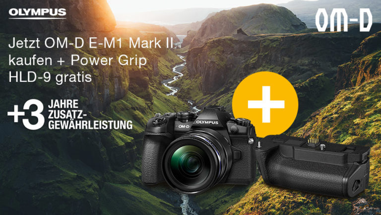 Olympus E-M1 Mark II kaufen – HLD-9 + Zusatzgewährleistung sichern!