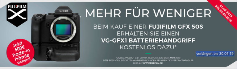 Fujifilm GFX 50S Aktionen