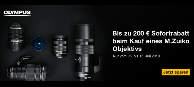 Olympus Objektiv-Promotion Olympus Objektiv-Promotion