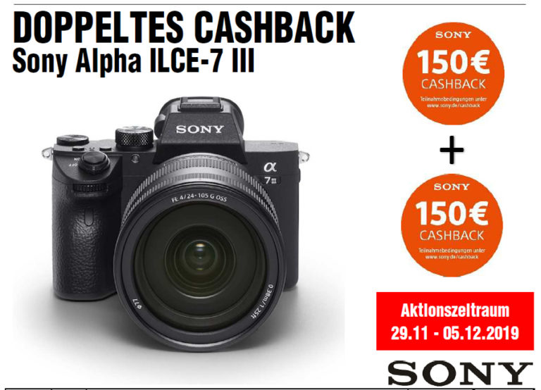 Sony Alpha 7 III – doppeltes Cashback zur Black Week