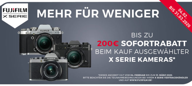 Fujifilm Sofortrabatt bis 31.03.2020 Fujifilm Sofortrabatt bis 31.03.2020