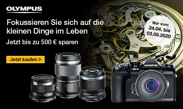 Olympus – bis zu 500€ Sofortrabatt sichern!