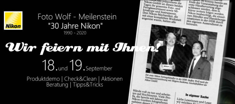 30 Jahre Nikon bei Foto Wolf