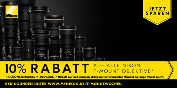 Nikon F-Mount 10% Rabatt