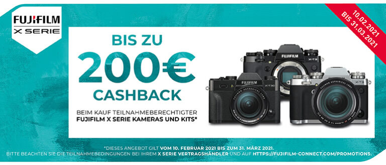 Fujifilm X-T3 & X-T30 Cashback