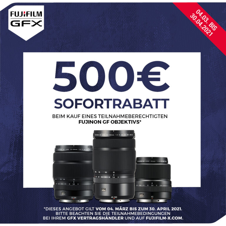 Fujifilm – 500 Euro Sofortrabatt sichern!