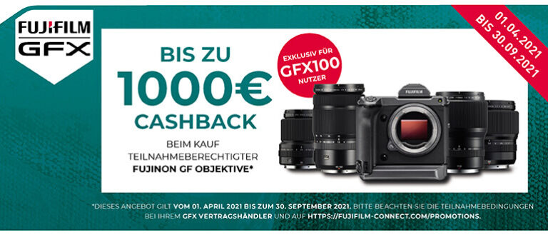 Fujifilm GFX100 Objektiv Cashback