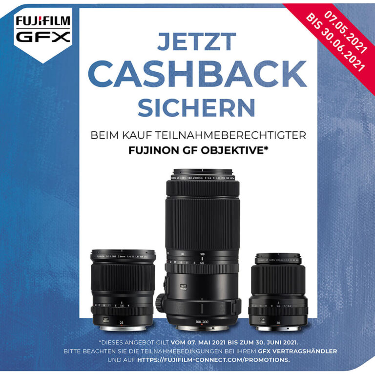 Fujifilm GF Objektiv Cashback