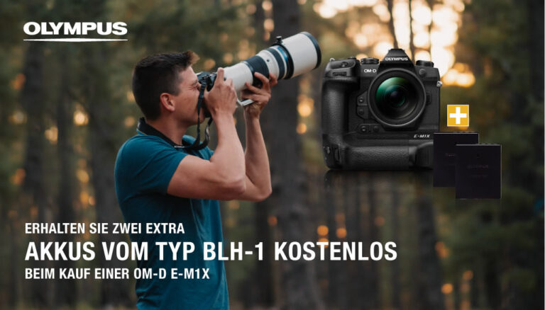 Olympus E-M1X kaufen und 2x BLH-1 Akku GRATIS erhalten