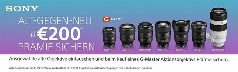 Sony GMaster – TradeIn Bonusaktion