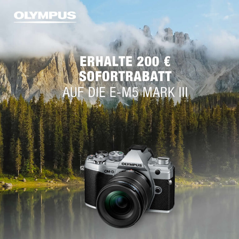 Olympus E-M5 Mark III – 200 Euro Rabatt sichern!