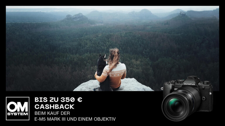 Olympus E-M5 Mark III kaufen und bis zu 350Euro Cashback erhalten