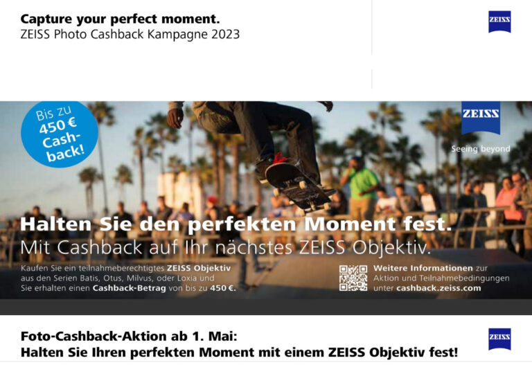 ZEISS Cashback Promotion Mai – Juli 2023