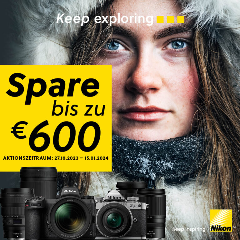 Nikon Sofortrabatt-Aktion Winter 2023/2024