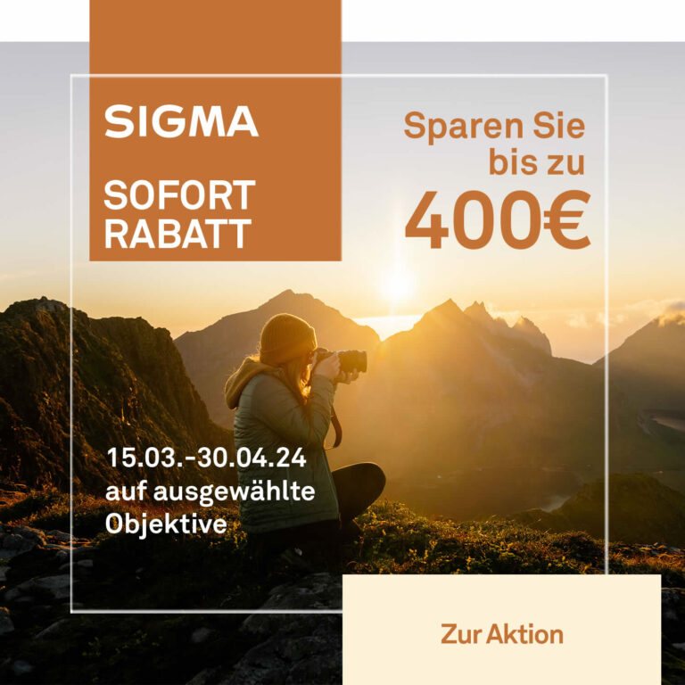 Sigma Sofortrabattaktion Frühjahr 2024