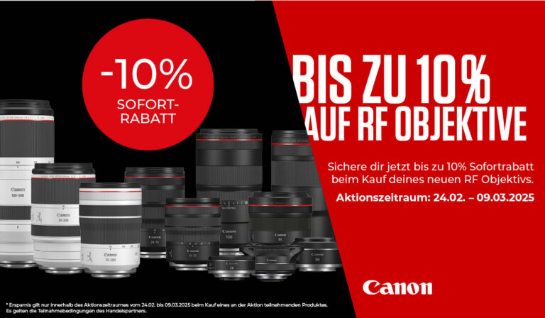 Canon 10% Lens Deals – Sofortrabattaktion