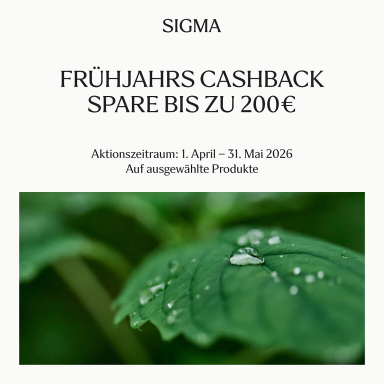 SIGMA Frühlings-Cashback 2026