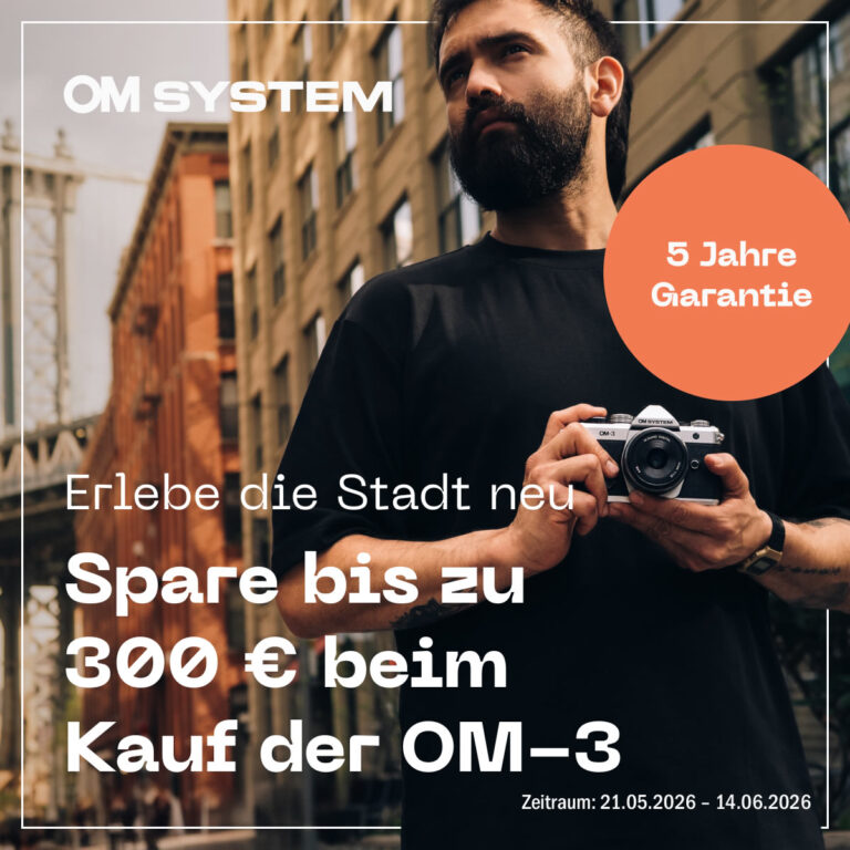 OM SYSTEM – OM-3 Cashback + 5 Jahre Garantie – Aktion