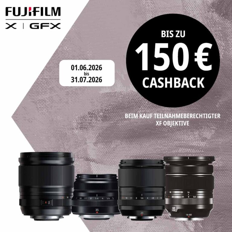 FUJIFILM XF Objektiv Cashback Aktion 2026